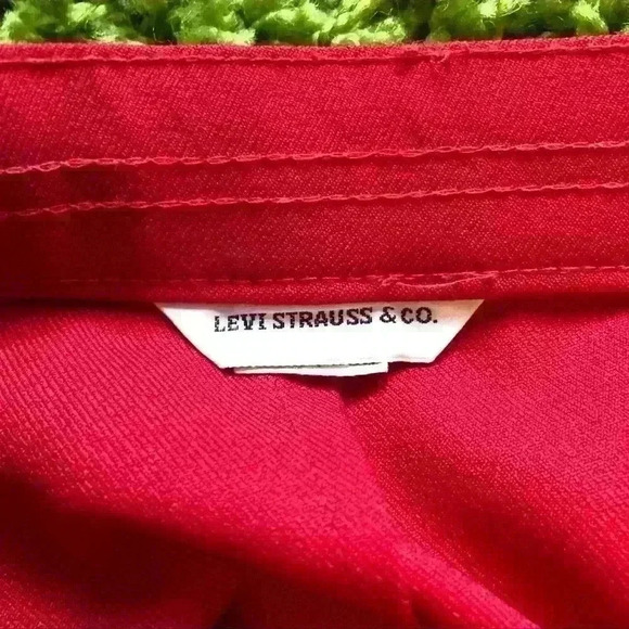 Levi’s Vintage Polyester Red Trousers - Picture 6 of 6